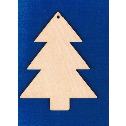 SKLEJKA #3mm Choinka 10x8cm z otworem choinka prosta VI